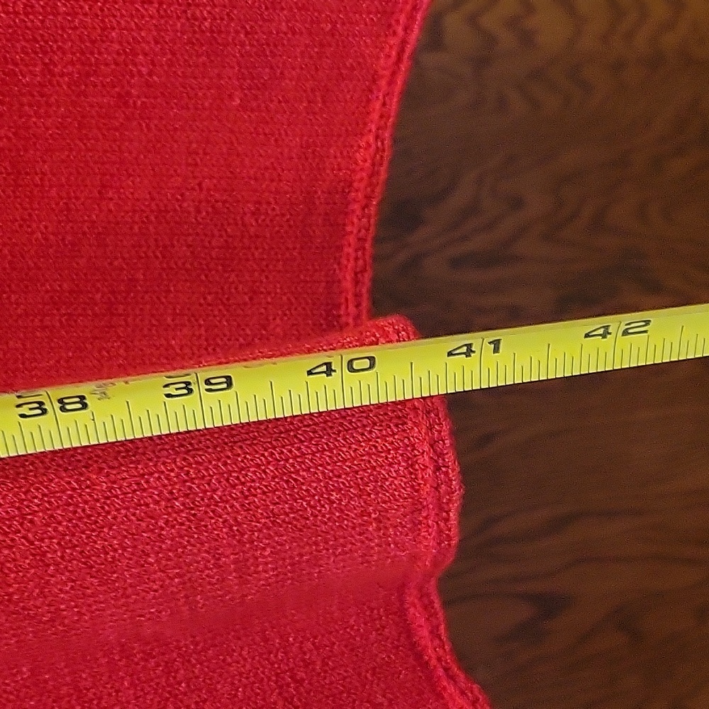 St John Marie Gray Red Wool Dress Large (see measurements) - Picture 4 of 12